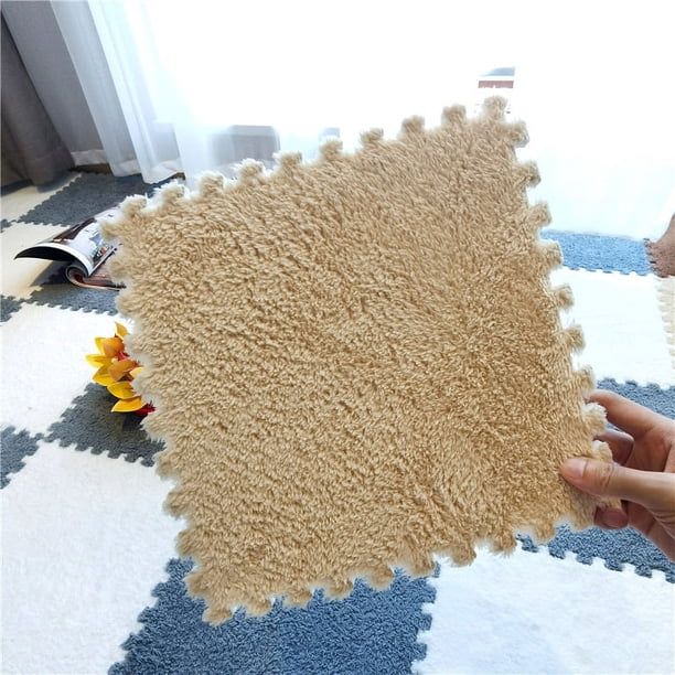 Alfombra de felpa con costuras para mesa de centro de sala de estar, alfombra para el piso, alfombra para mesa de centro de sala de estar, alfombra para dormitorio y mesita de noche
