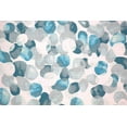 thumbnail image 6 of Serafina Home Mineral Blue Teal Modern Fabric Shower Curtain for Bathroom: Cascading Water Splash Pattern of Turquoise, Aqua, Grey and White, 6 of 14