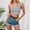 Grey, variant on Womens Tank Top Solid Color Low-Cut Sleeveless One-Shoulder Halter Crop Top Womens Camisole White XL