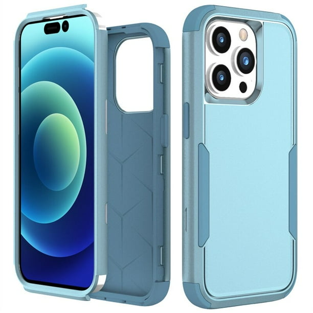 Funda de teléfono con armadura híbrida a prueba de golpes para iPhone 14 13 12 Pro 11 XR XS Max para iPhone 11 Pro Max 14pro Hard PC + TPU 2 en 1 contraportada Tan Jianjun unisex