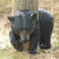 thumbnail image 4 of Bewildely Estatuilla de oso negro para árbol al aire libre, estatua de animales para el hogar, artesanía de resina, adorno de jardín, adornos Decoración del hogar, 4 of 6