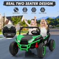 thumbnail image 3 of Sakiyr 24V Ride-On UTV for Kids, 2-Seater Electric off-Road Truck with Remote Control, 3 Speeds, Bluetooth, LED Lights, Metal Frame, Music, Ride on Car Toy for Kids Toddlers, 3 of 7