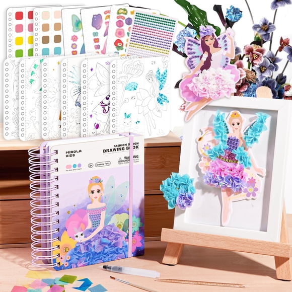 Kit de manualidades MIROLA KIDS 4 en 1 para niñas de 4 a 8 años con accesorios