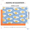 thumbnail image 6 of Yayeee Doormat for Inside 20"x32" Absorbent Low-Profile Washable Non-Slip Rubber Backed Entryway Rug, Playful Fried Eggs, 6 of 8