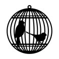 thumbnail image 1 of CAROOTU Hanging Decorative Pendant with Hollow-Carved Design Stimulating Birds Cage Lightweight Durable for, 1 of 7