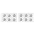 thumbnail image 1 of Ounissouiy Molde de silicona antiadherente para hornear queso, molde reutilizable para pasteles, gelatina, Mousse, bandeja para hacer galletas, herramienta No.02 2piezas Ounissouiy CBP183395, 1 of 6
