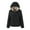 Black, variant on Lovskoo Winter Coats for Women Quilted Jacket Fleece Lined Hooded Coat Slim Thick Warm Fleece Cotton Coat Black