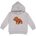 thumbnail image 2 of Inktastic Triceratops Roaring Toddler Hoodie, 2 of 4