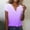 Purple, variant on Sakmal Short Sleeve T Shirts Womens V-Neck Gradient shirts T-Shirts Womens Workout Tops