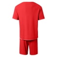 thumbnail image 6 of CONFREE Mens 2 Peice Shorts Sets Casual Men's Jogging Tracksuit Set Solid Waffle Tops Shorts Athletic Sweat Suit for Men, 6 of 7