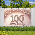 thumbnail image 5 of Sparkling Design 100th Birthday Banner Elegant Decor Crystal Elements Milestone Celebration Starry Background for Birthday Party Anniversary Celebration Special Occasion, 5 of 8
