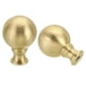 thumbnail image 1 of Uxcell 1/4-27 Lamp Finial Ball Cap Knob Lamp Shade Harp Top Screw Decoration, Brass 46mmx32mm  2 Pack, 1 of 6