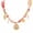 Gold-C, variant on Stainless Steel Gold Heart Sun Charm Scarf Necklace for Women, Birthday Gift