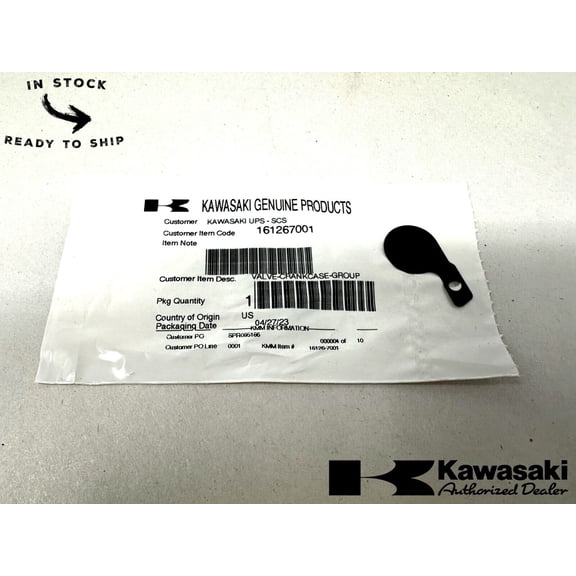 Kawasaki Genuine OEM Valve  16126-7001