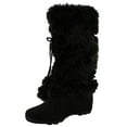 thumbnail image 5 of EZGD Blossom Talia-Hi Women Ladies Mukluk Faux Fur Mid Calf Warm Winter Snow Boots Black Size 5.5, 5 of 5