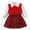Z002-Red, variant on WXFAZCVU Girls School Outfits Dress Shirt Knitted Sleeveless Jacket Skirts with Bow Tie Set Size 8 Years