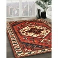 thumbnail image 3 of Ahgly Company Machine Washable Indoor Round Traditional Tomato Red Area Rugs, 3' Round, 3 of 7