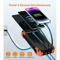 thumbnail image 3 of 42800mAh Solar Charger Power Bank 15W Fast Charging with Cables, Battery Pack Compatible for iPhone, Android Phone, 3 of 6