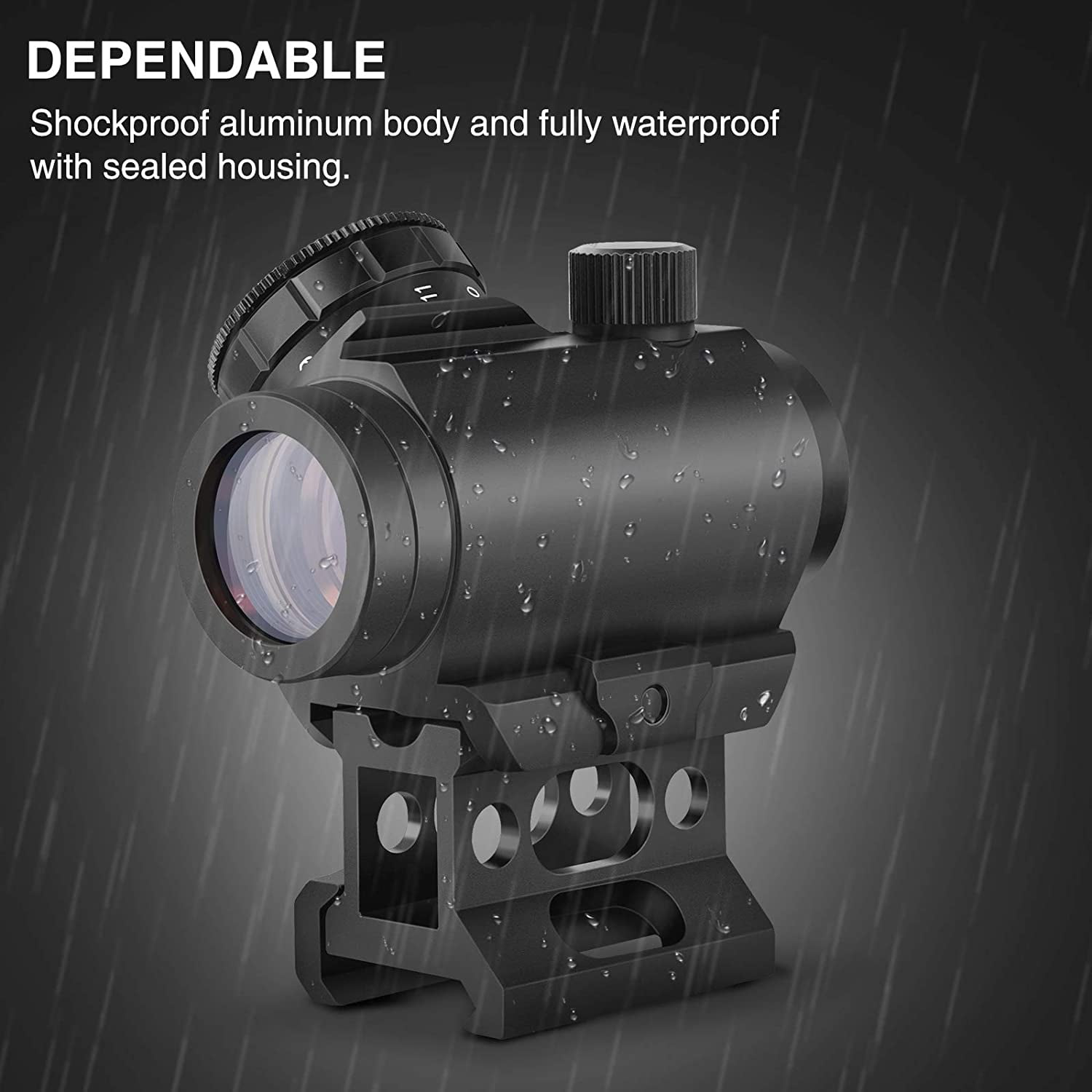 MidTen Red Dot Sight 1x25mm Sight for Hunting