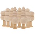 thumbnail image 1 of 10pcs Unfinished Wooden Tree DIY Tree Mini Wooden Trees for Painting Craft Decorations, 1 of 3