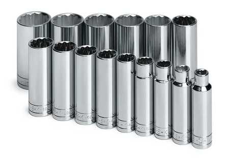 Sk Professional Tools 1 2" Drive, Socket Set, 4815 by S K Hand Tools