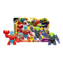 Heroes of Goo Jit Zu Smash Strikers Versus Pack, Squishy Tyro Vs Stretchy Rock Jaw, Ages5 