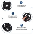 thumbnail image 4 of Mobutofu Pulley for Weights Simple Design Black 100Mm 25Mm 2Pcs, 4 of 4