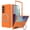 Orange, variant on GJL Magnetic Case for Samsung Galaxy Z Fold8 Ultra, Shockproof Rigid Plastic Phone Cover with 360 Rotatable Ring Kickstand, Built-in Screen Protector, Darkblue