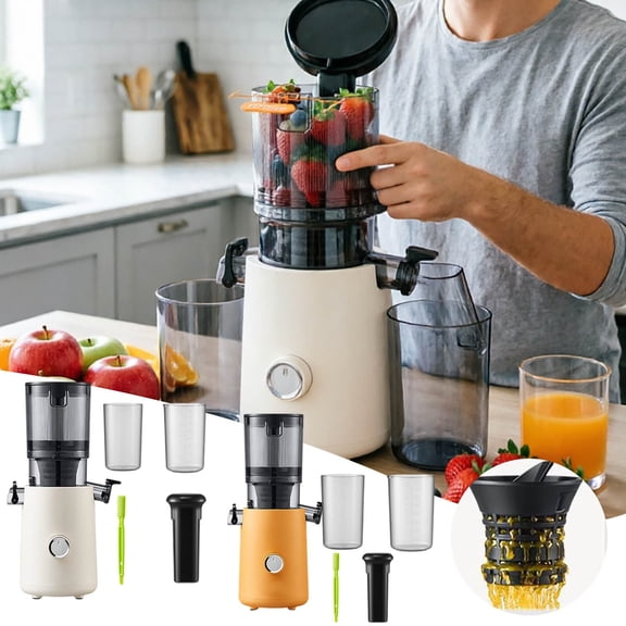 Outdor Extracteur de Jus Sans Effort pour Aliments Entiers pour Jus Frais à la Maison – Moteur Puissant de 700 W, Silencieux, Système de Nettoyage Facile, Conception Séparateur de Pulpe