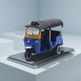 thumbnail image 4 of Education Retro Three Wheeled Taxi Alloy Model Cake Topper Display for Kids and Collectors, 4 of 5