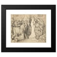 thumbnail image 2 of Nevil 24x20 Black Modern Framed Museum Art Print Titled - Scenes Of Sarah Bernhardt's Life 1, 2 of 5