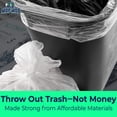 thumbnail image 3 of Mop Mob 4-Gallon Light Duty Clear Office Trash Bags, 50 Count, 3 of 6