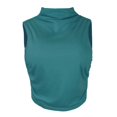 thumbnail image 4 of Clothes Womens Kelon Shirts for Women Short Sleeve Shirts Cowl Neck Going Out Outfits Y2k Clothes Fashion Clothes Vacation Outfits, L, 4 of 7
