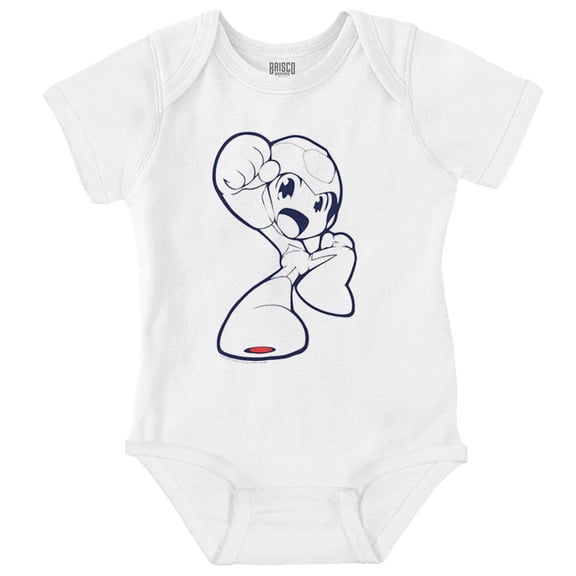Mega Man Video Game Kawaii Character Romper Boys or Girls Infant Baby Brisco Brands NB