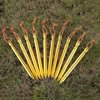 OUTAD Lightweight Aluminum Tent Stakes With Reflective Pull Cord (10 PCS)