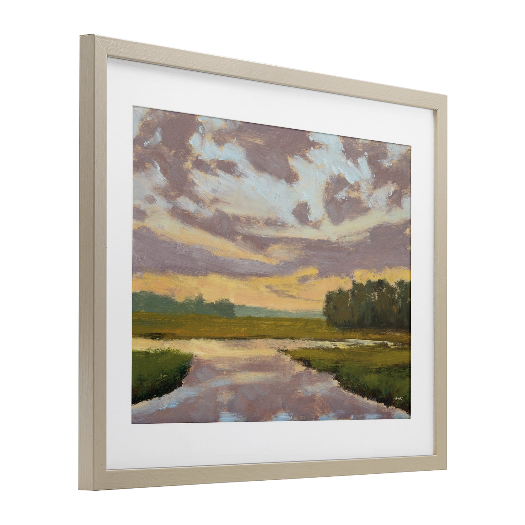 Stupell Industries Lowcountry Sunset Palette Birch Framed Print Under Glass, design by Carson Overstreet