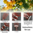 thumbnail image 4 of EIMELI Fruit Picker Stick with Telescoping Pole Durable Stainless Basket Fruit Picking Tool, 4 of 9