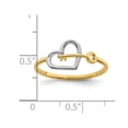 thumbnail image 4 of 14K Yellow Gold Key and Heart Ring, 4 of 4