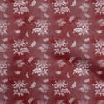 thumbnail image 1 of oneOone Velvet Maroon Fabric Floral & Sewing Fabric By The Yard Printed Diy Clothing Sewing Supplies 58 Inch Wide, 1 of 7