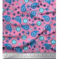 thumbnail image 1 of Soimoi Tissu de Velours Imprimé Floral & Paisley 1 Yard 58 Inch Wide, 1 of 3