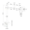 thumbnail image 2 of Uplite Single Desk Mount Full Motion Swivel Stand Fully Adjustable Monitor Arm up to 32" Monitor, 2 of 3