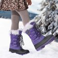 thumbnail image 4 of DREAM PAIRS Ankle Snow Boots Boys Girls Winter Warm Lace Up Waterproof Boots Shoes, 4 of 6