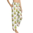 thumbnail image 2 of Haiem Avocado Playing Music Women's Pajama Pants Ultra Lightweight Pjs Bottoms Sleepwear Bottom Pants With Pocket Drawstring-Medium, 2 of 9