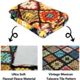 thumbnail image 2 of Throw Blanket Mexican Talavera Tile Blankets for Bed Sofa Couch Vintage Turkish Flannel Fleece Throw Blanket for Adults Kids Home Decor Soft Blanket Home Décor, 2 of 6