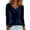 Navy02, variant on Dwralegc Vintage Velvet Tops for Women Loose Long Sleeve Solid Shirt Fall Winter Sparkly Dressy Blouses Tshirts Trendy Slim Fit Pullover Gold L