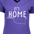 thumbnail image 4 of Inktastic It's Home- State of Oklahoma outline Women's V-Neck T-Shirt, 4 of 5