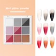 thumbnail image 4 of 1 Box 9-color Nail Mirror Powder Set Create Stunning Chrome Nails Pearlescent Matte Shine Mirror Powder, 4 of 10