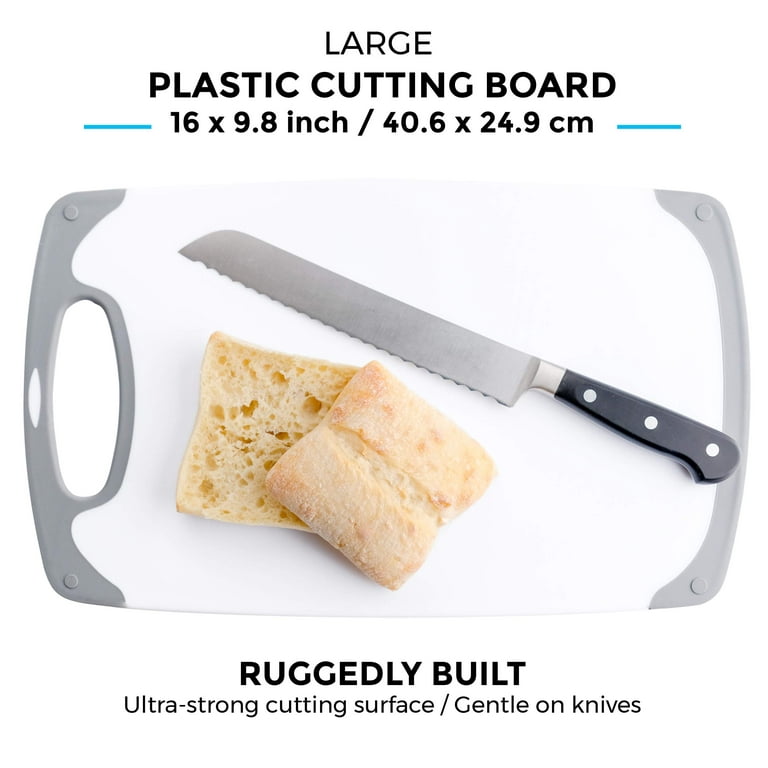 Freshware Reversible Kitchen Cutting Board (3-Piece) White