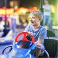thumbnail image 4 of OULII Red Plastic Children's Rocking Car Steering Wheel 9.3X9.3X2.4in for Toddler Interactive Sound, 4 of 8