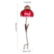 thumbnail image 2 of Comedero para pájaros, estacas de flores de Metal, hermosa bandeja de semillas de pájaro cónica rosa para decoración de jardín al aire libre, 2 of 5